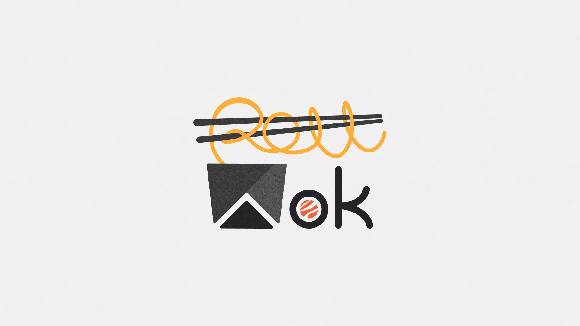 Разработка логотипа суши-бара «Roll Wok Club» в Сольвычегодске